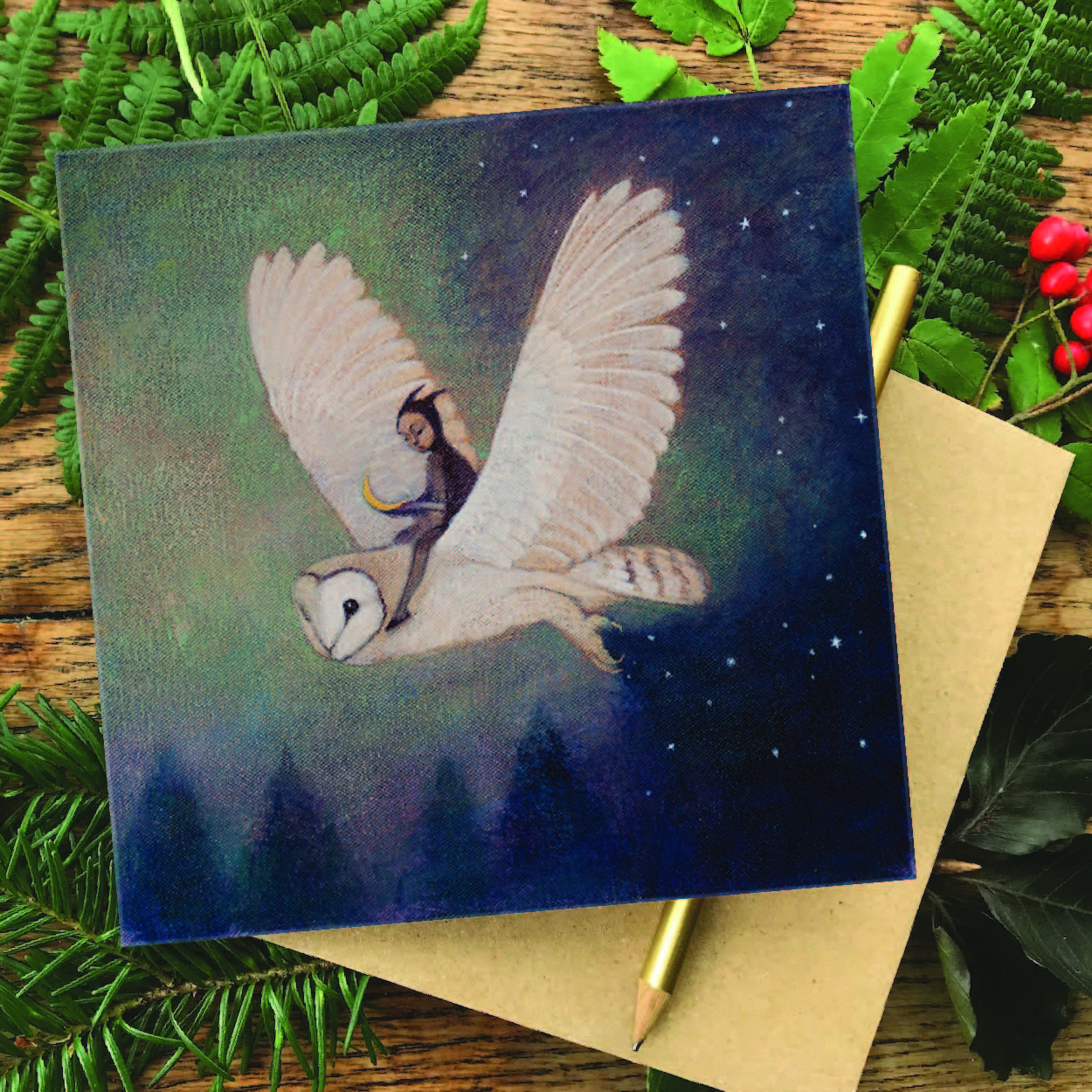 "Boa Noite" Greetings card