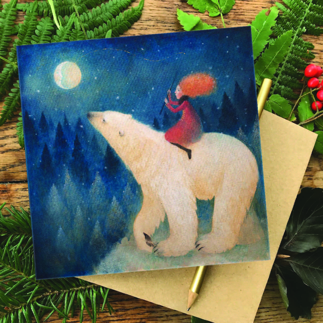 "Catch me the Moon" Greetings card
