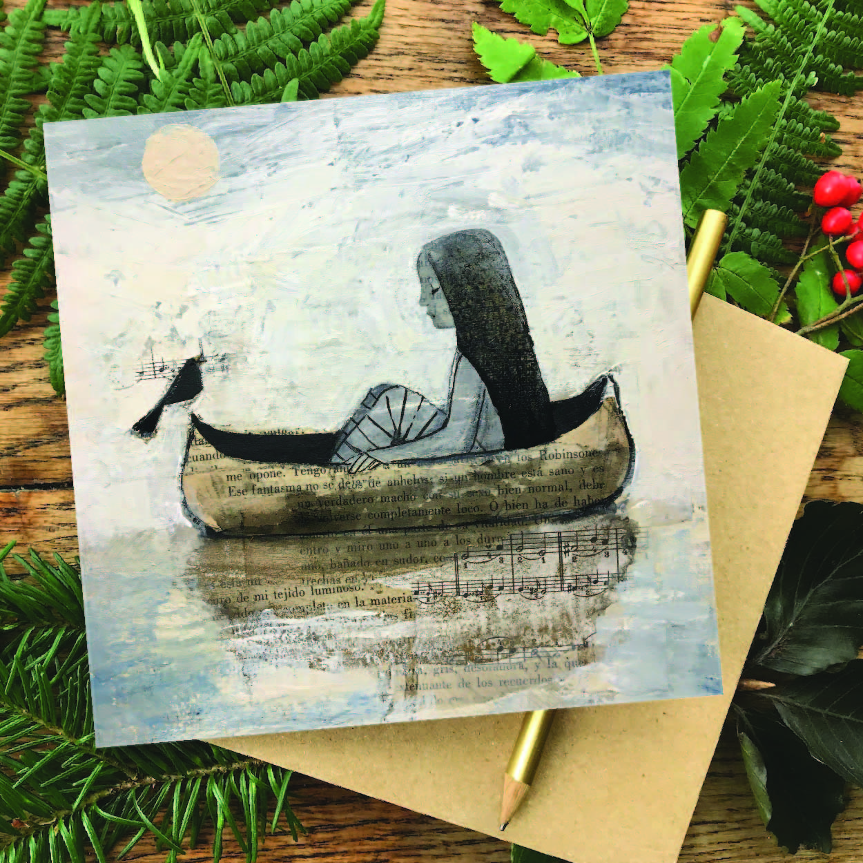 "Inner Still" Greetings card
