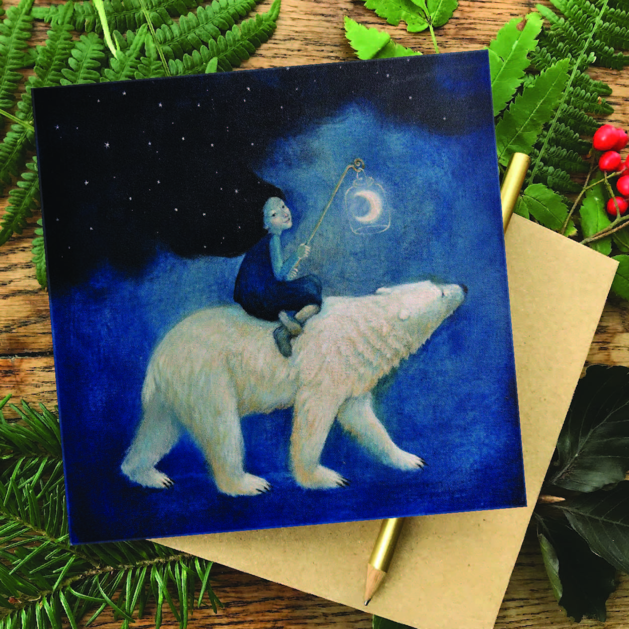 "Northern Light" Greetings card