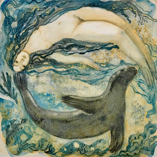 "Selkies" 6 x Lucy Campbell greetings cards - single image