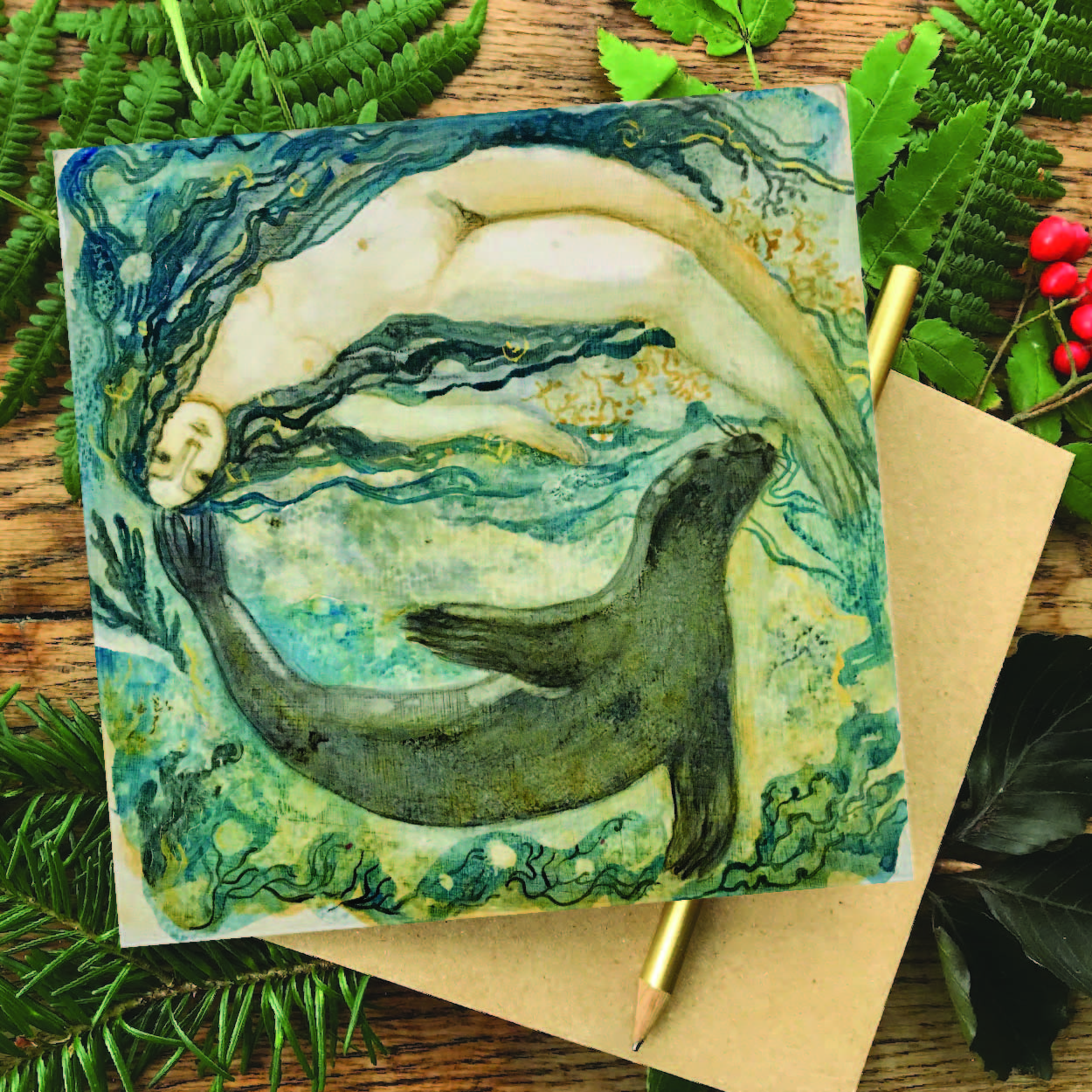 "Selkies" Greetings card