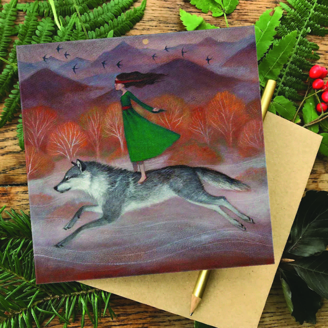 "The Calling Home" Greetings card