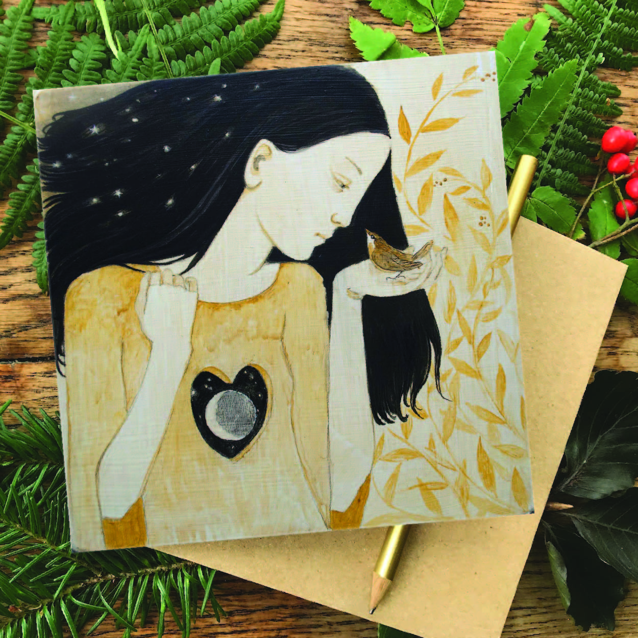 "The Littlest Birds" Greetings card