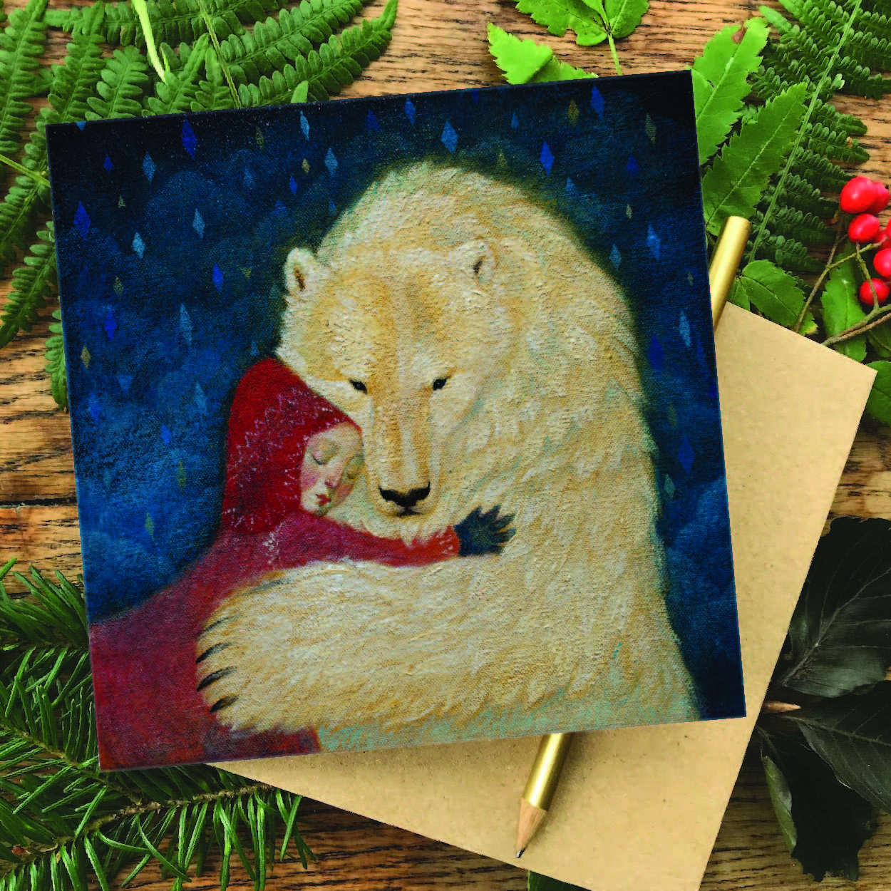 "Winter's embrace" Greetings card