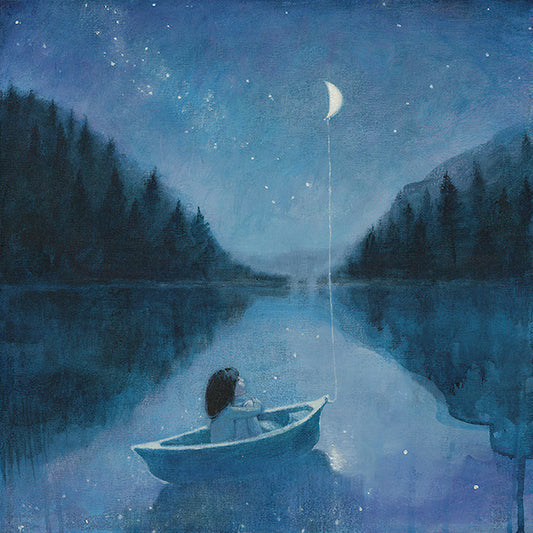 "Wired to the Moon" 6 x Lucy Campbell greetings cards - single image