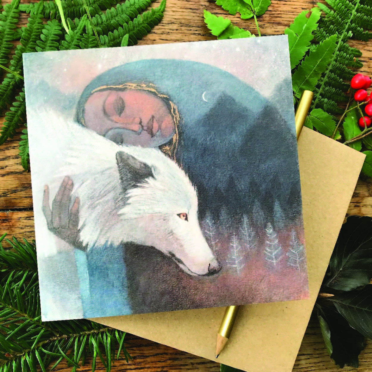 "You carry the mountain within you" Greetings card