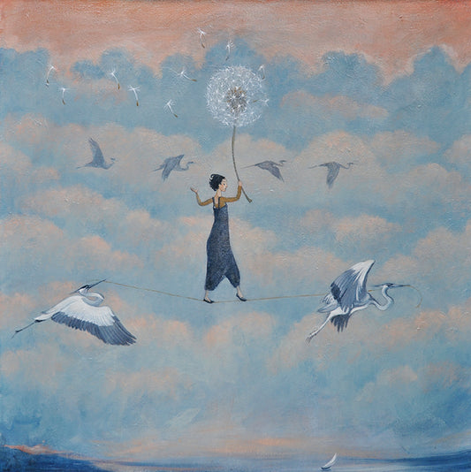 "Lightness of Being" 6 x Lucy Campbell greetings cards - single image