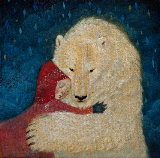 "Winter's Embrace" 6 x Lucy Campbell greetings cards - single image