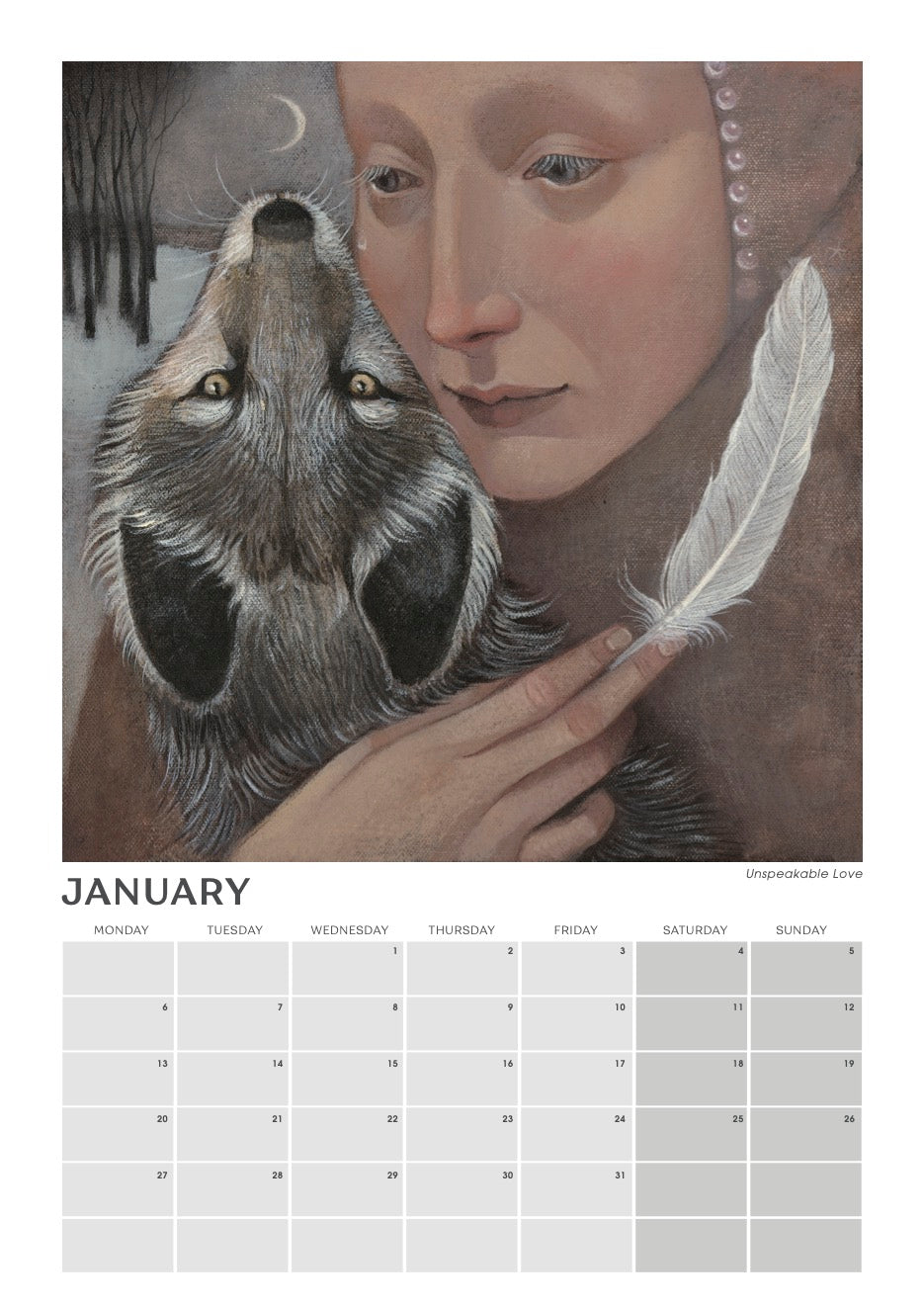 2025 Wall Calendar LupiArt