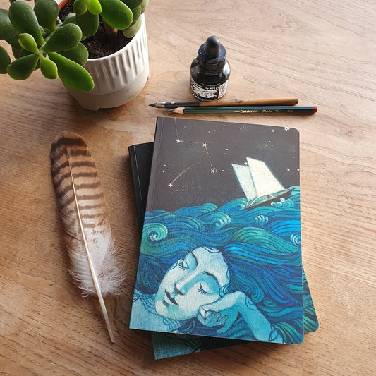 A5 Journal Softback, "My Mind is an Ocean"