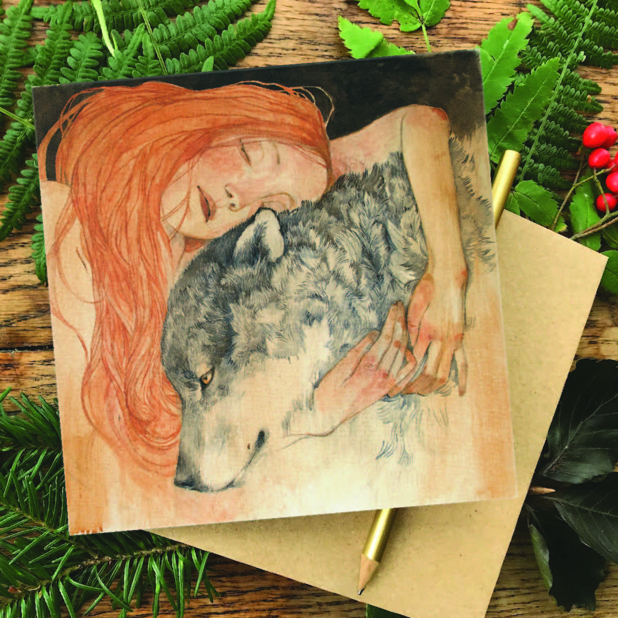 "Into the Arms of the Wild" Greetings card