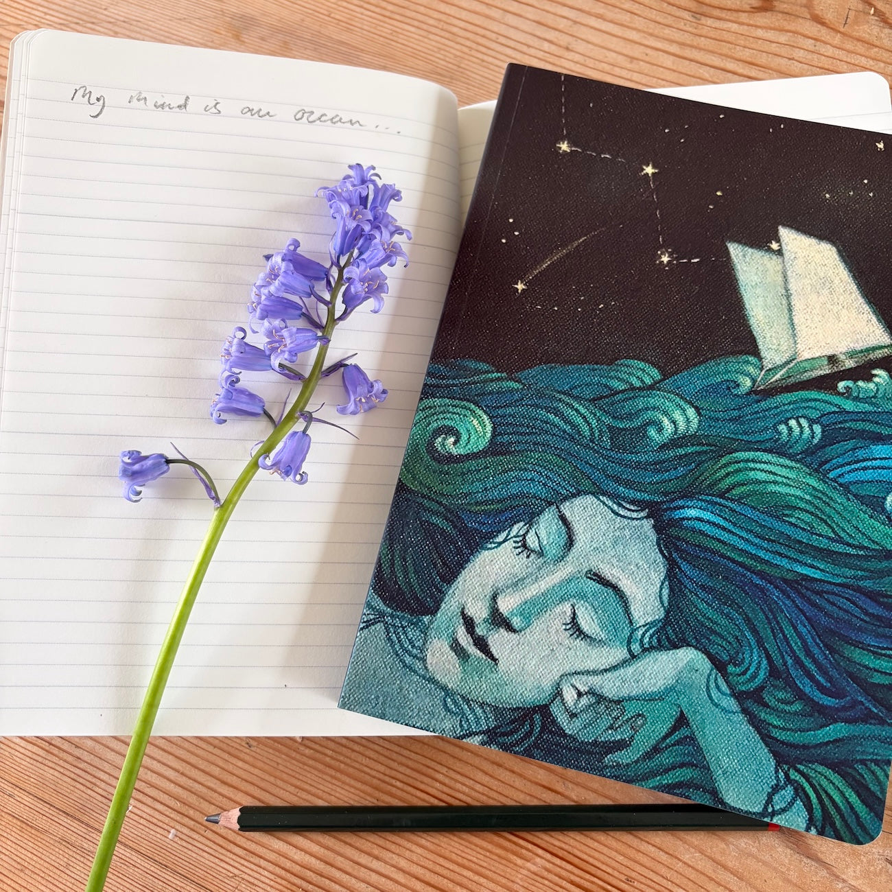 A5 Journal Softback, "My Mind is an Ocean"