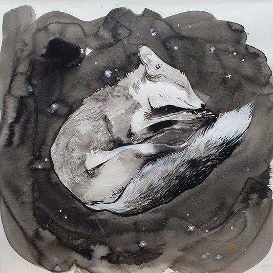 Sleeping fox