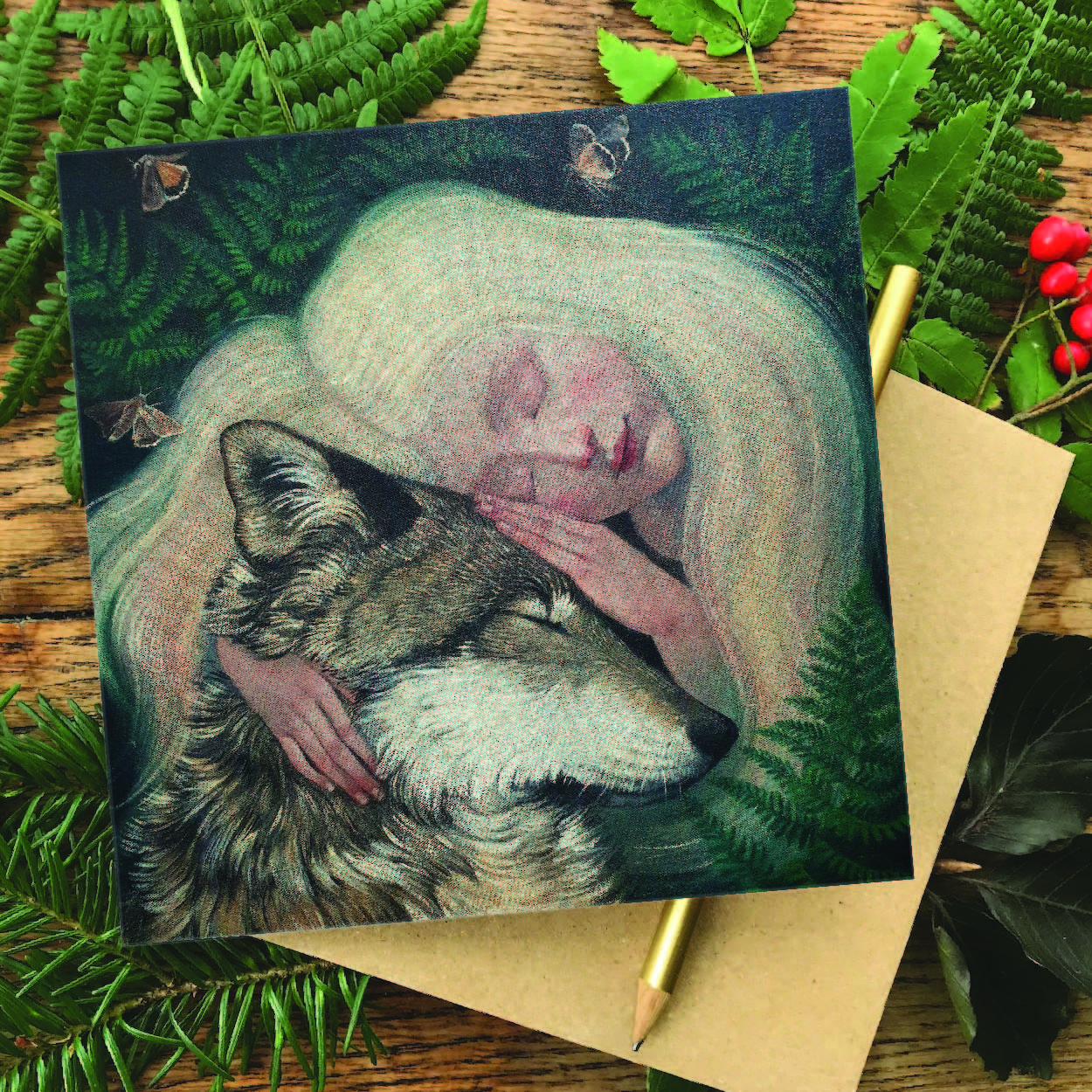 "This Wild Love" Greetings card