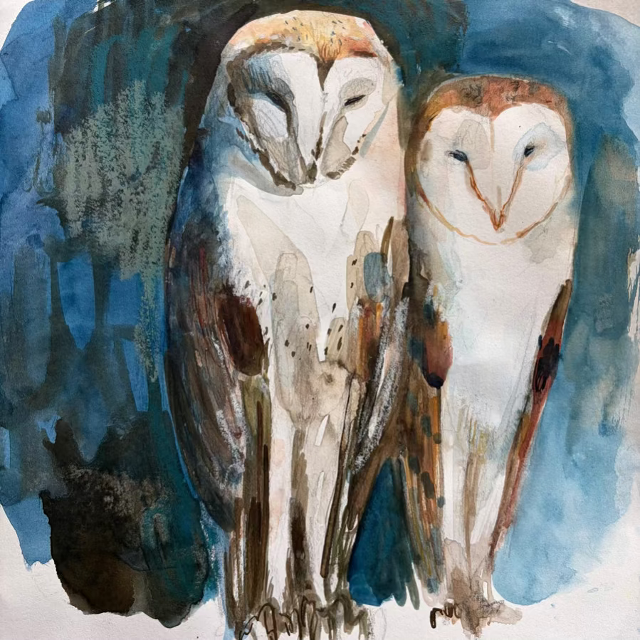 Two Sleepy Owls