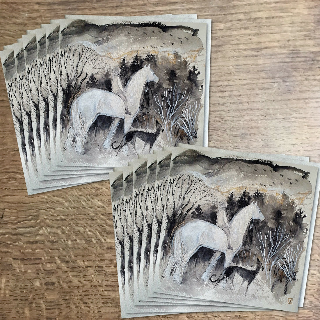 "Wild Geese" Greetings card