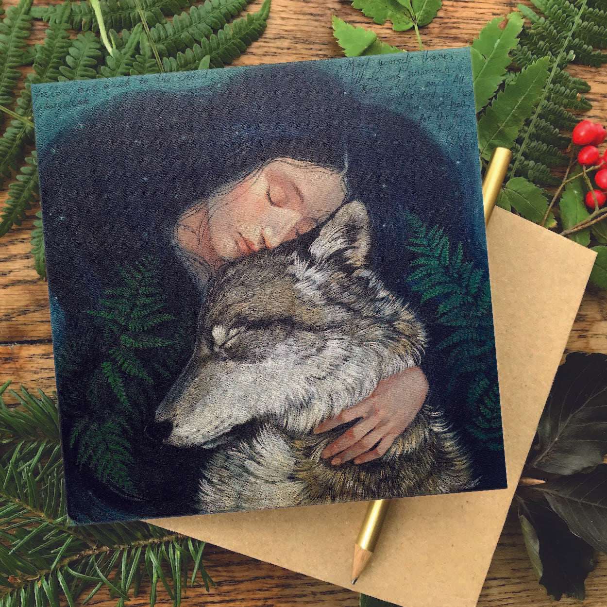 "Wild Twin" Greetings card