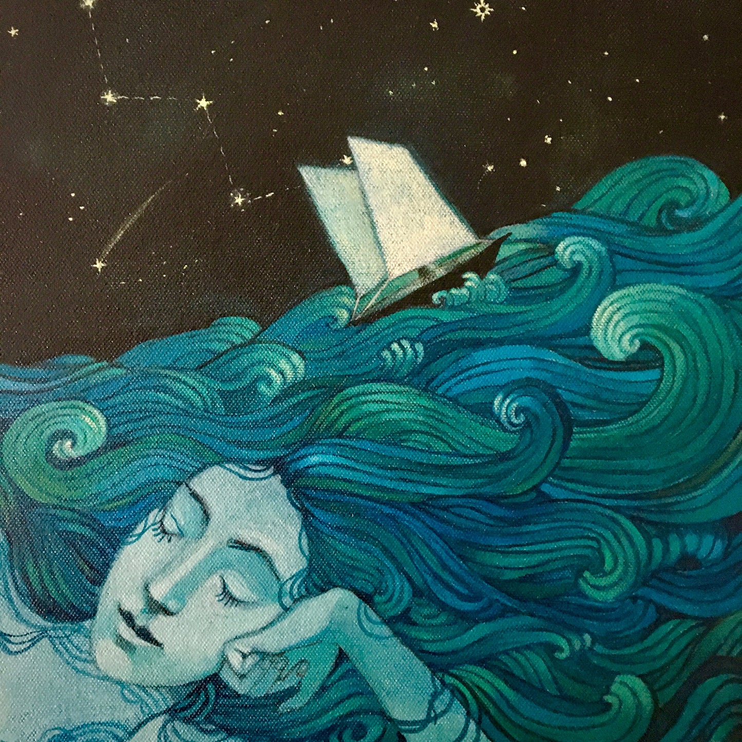 "My mind is an ocean" 12 inch print