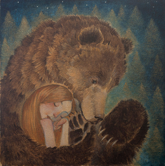 "Wednesday's Bear" 10 inch print